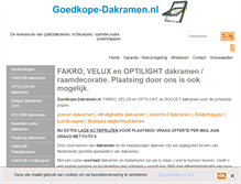 Tablet Screenshot of goedkope-dakramen.nl